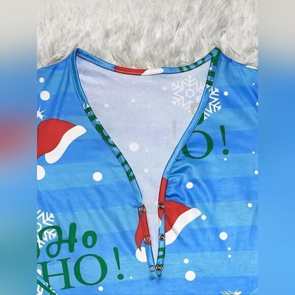 Ladie's Christmas jumpsuit, sz Medium - Picture 3 of 5